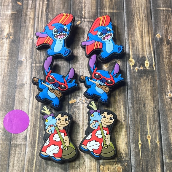 5for$10 Lilo And Stitch Singing for Croc Shoes 6Pcs Croc Charms Accessories - Picture 1 of 6